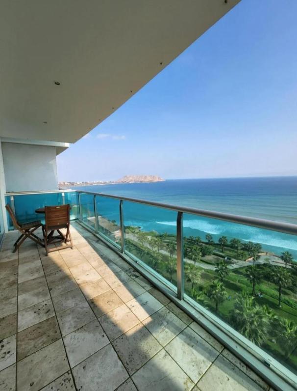Exclusivo Y Moderno Depa En Miraflores Vista Al Mar Y A La Ciudad Amoblado Apartments Лима Екстериор снимка